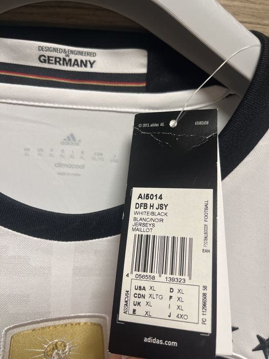 ADIDAS Germany Home Jersey 2016 - Германия - НОВА размер ХЛ / Оригинал