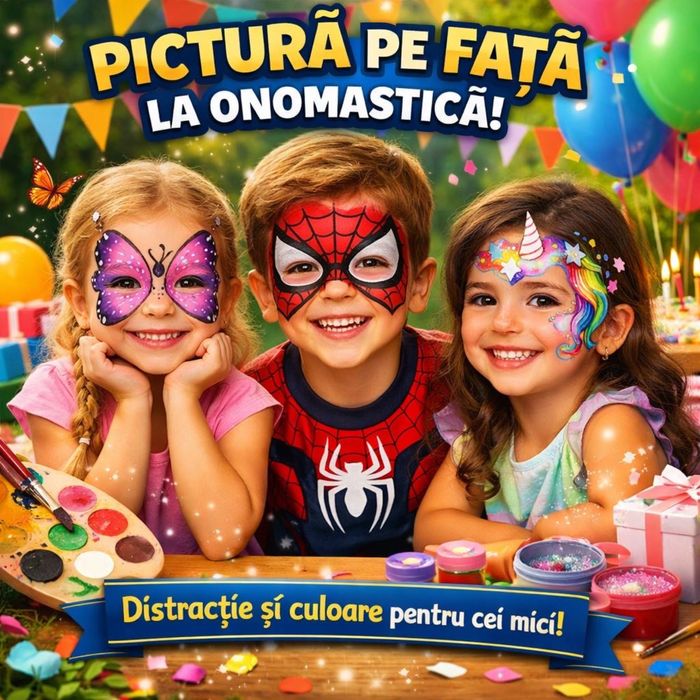 Pictură pe față – culoare și magie pentru cei mici!