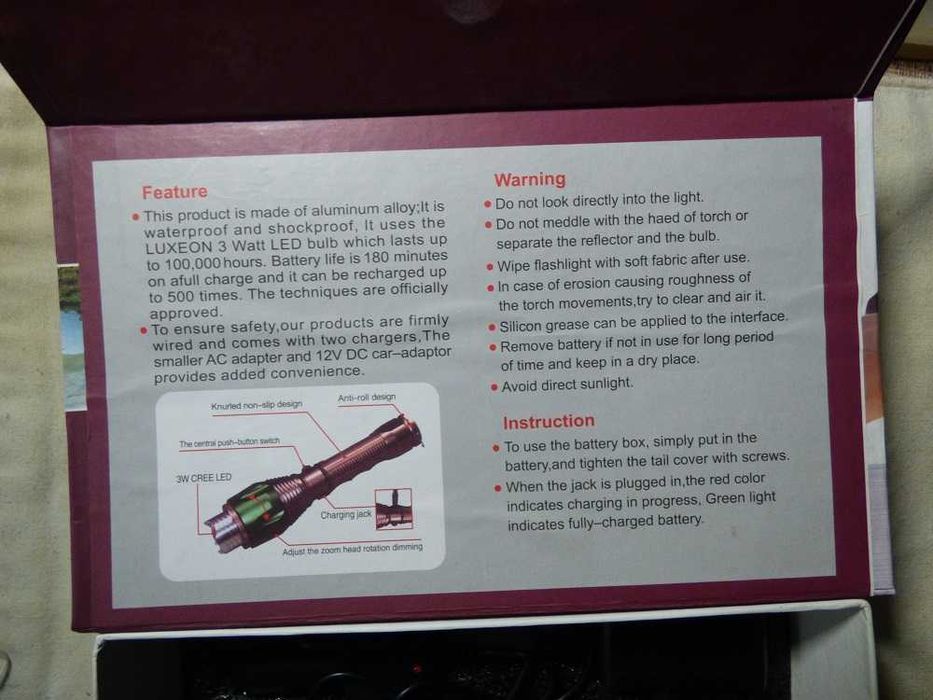 Lanterna tactica Digital Flashlight