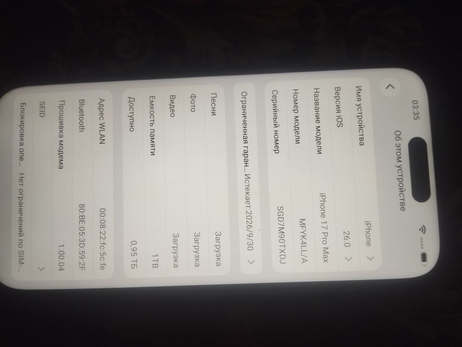 Iphone 17  pro max китайский