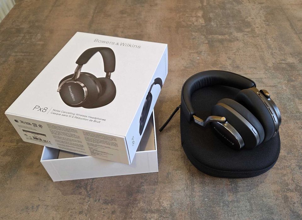 Căști HiFi Bowers & Wilkins Px8 Anulare Zgomot Fidelitate Maxima Bluetooth aptXHD Negre