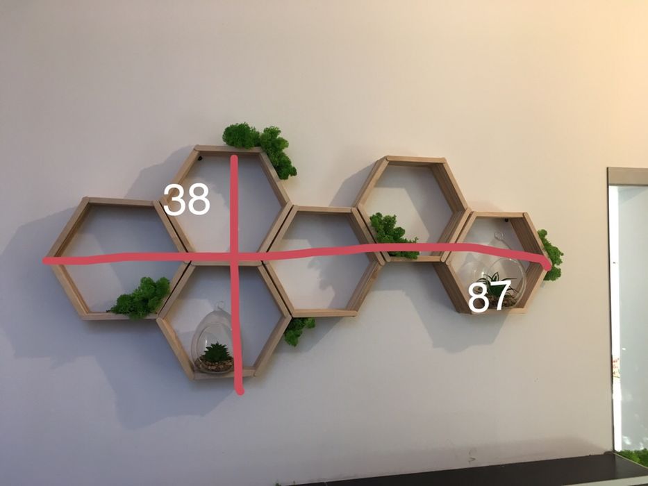 Forme hexagonale perete- fagure hexagon 3 buc-65 lei