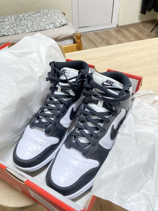 Nike Dunk High Panda (черно-бяло)