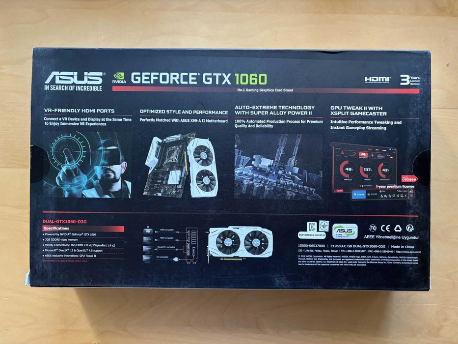 Asus GeForce GTX 1060 3GB