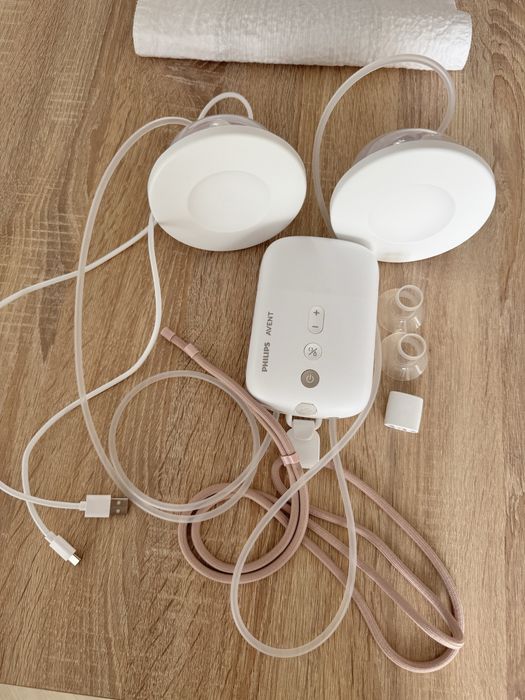 Pompa de sân electrică dublă Philips Avent Hands-Free SCF532/11 + Garanție 2028