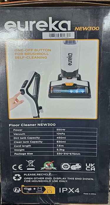 НОВА прахосмукачка за сухо и мокро почистване Eureka NEW300