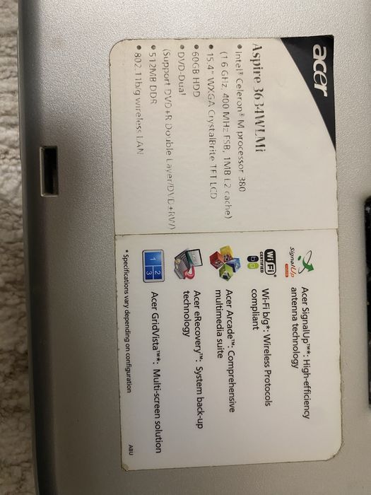 Ноутбук Acer Aspire 3630