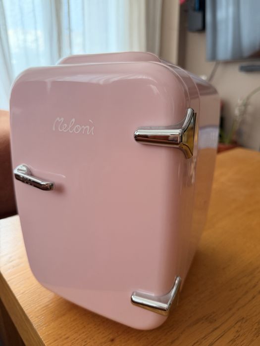 Преносим мини хладилник Meloni, розов, отопление/охлаждане