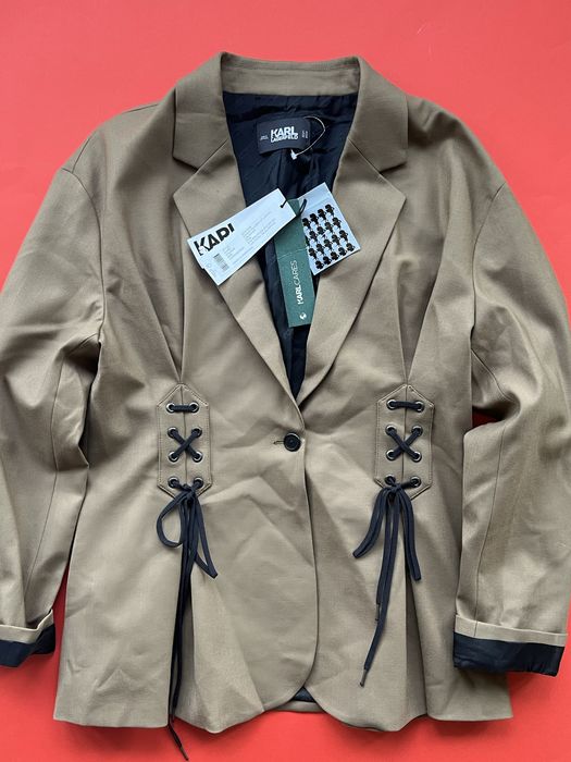 Karl Lagerfeld : Studio Blazer Lacing - НОВО Спортно сако Л / Оригинал