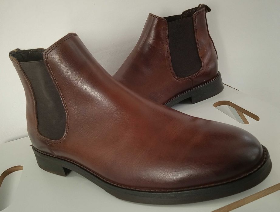 Ghete chelsea premium Mantinique 44 piele naturala moale