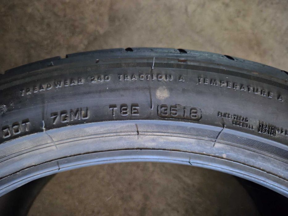 2 Anvelope de VARA - 295/35/20 105Y - BRIDGESTONE Potenza S007 - OEM NISSAN GTR - CA NOI - DOT 2018 !