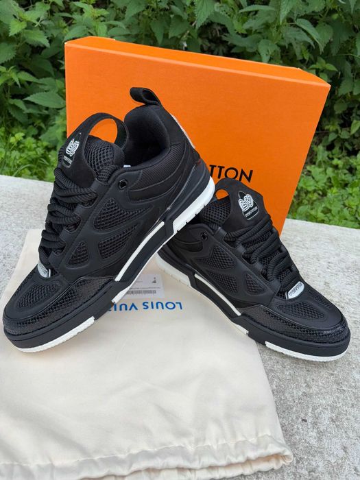 #SUMMER SALE# LV Trainers SKATE Negru Alb - Verificare Colet -