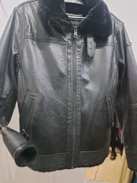 Кожено яке с топла подплата!