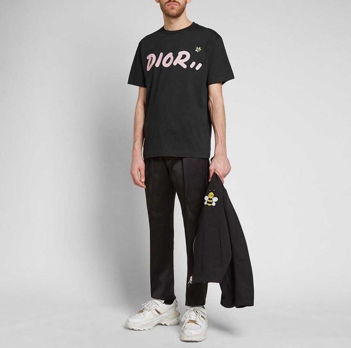 Тениска Dior x KAWS