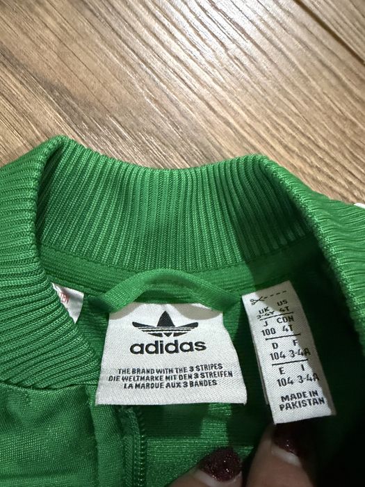 Анцуг адидас-лека вата,зелен с цип-3-4г-104 размер