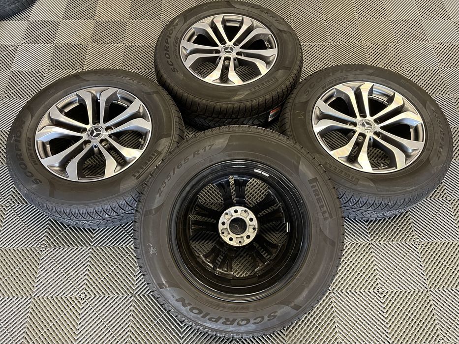 Jante Roti 17 Mercedes GLC GLK X253 Audi Q5 Anvelope iarna 235 65 R17