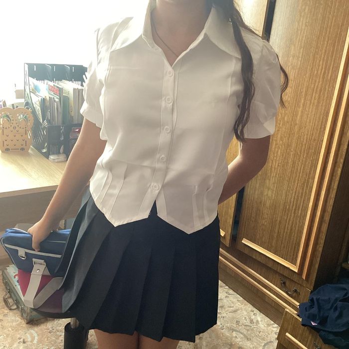 Рубашка-школьная, размер М