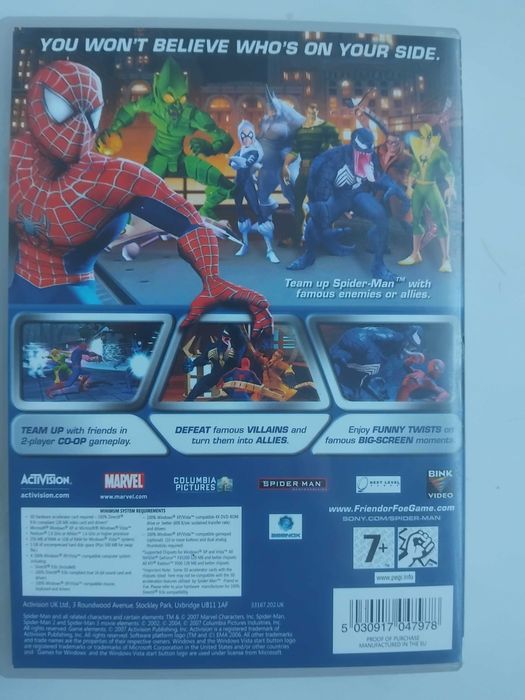 Spider-man Friend or FDE  - оригинална компютърна PC игра
