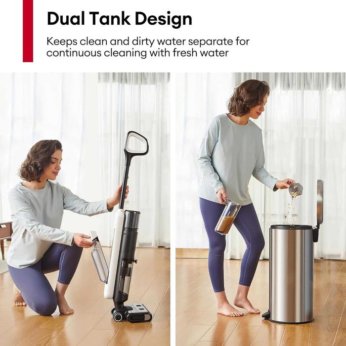 Ultenic AC1 Elite прахосмукачка за мокро и сухо почистване,LCD дисплей