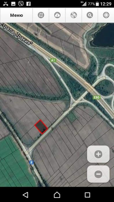 Продава се земеделска земя до пътен възел Ихтиман до Магистрала Тракия