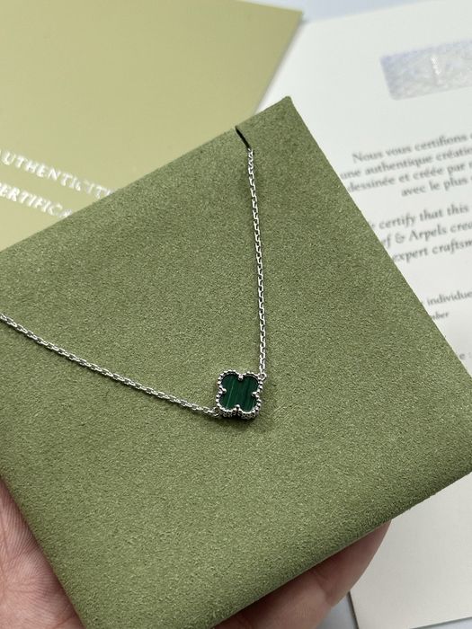 Brățară MINI Van Cleef & Arpels White Gold 750 Malachite