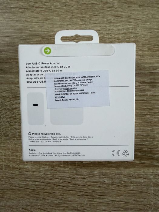 Incarcator Adaptor 30w apple original sigilat