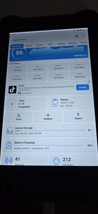 Tabletă rugged industrială TORMAXX LT600T NFC 8” rezistentă șocuri