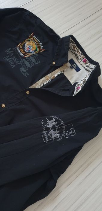 La Martina Stretch Cotton Slim Fit Mens Size 2XL ОРИГИНАЛ! МЪЖКА РИЗА!