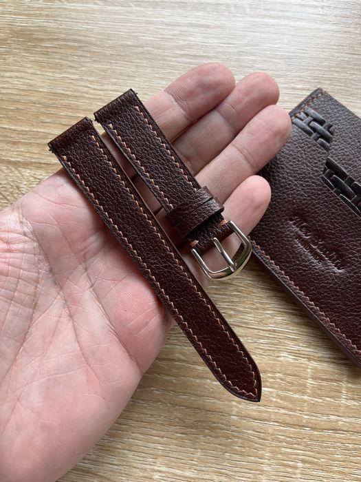 Curea de ceas din piele de lux Togo 18 mm