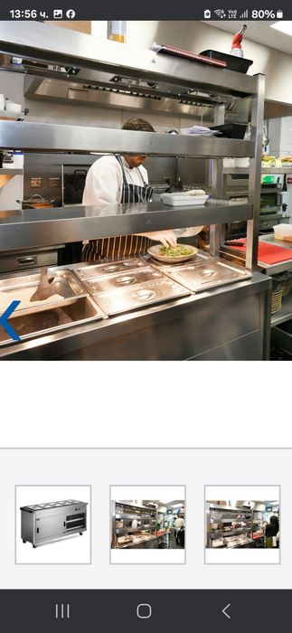 Топъл шкаф с 5 гастонорми 2800лв