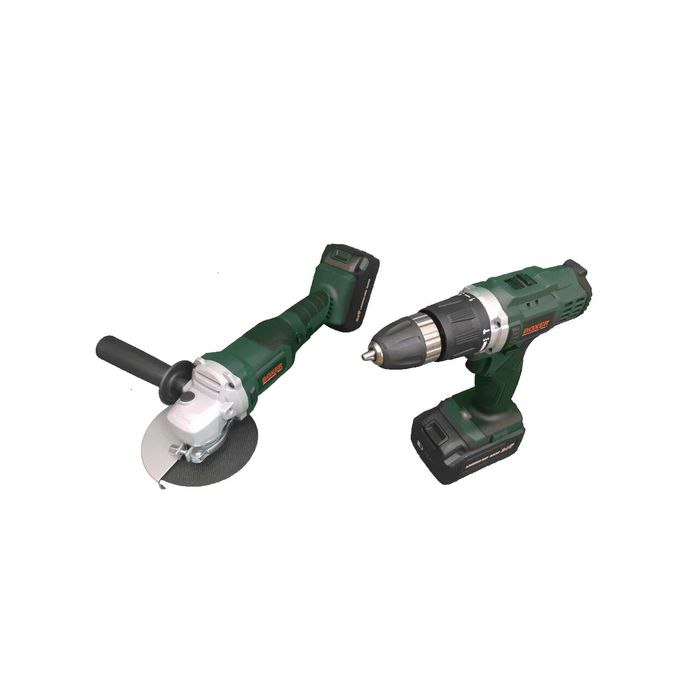 Set masina de gaurit, polizor unghiular cu acumulator si incarcator,