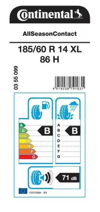 Anvelopa Allseason Continental All Season Contact 185/60R14