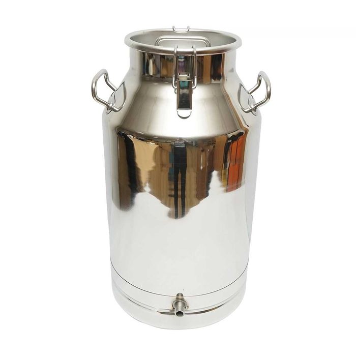 Bidon inox pentru lapte, 40 litri cu mufa pentru robinet