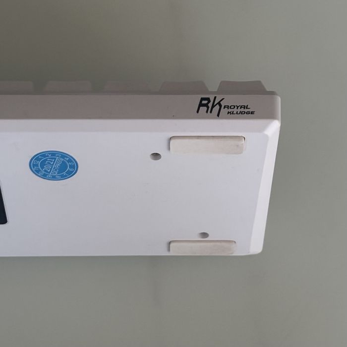 Механична клавиатура Royal Kludge – RK61, безжична, Blue switch, RGB, бяла