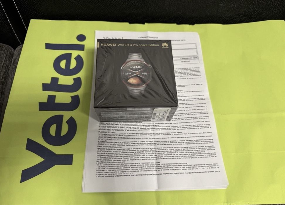 ЧИСТО НОВ 48mm Huawei Watch 4 Pro Space Edition Yettel Гаранция 2026г.