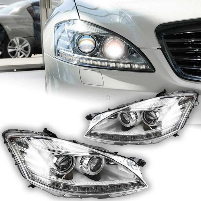 LED Фарове за Mercedes W221 S-class Facelift, LED Диодни фарове