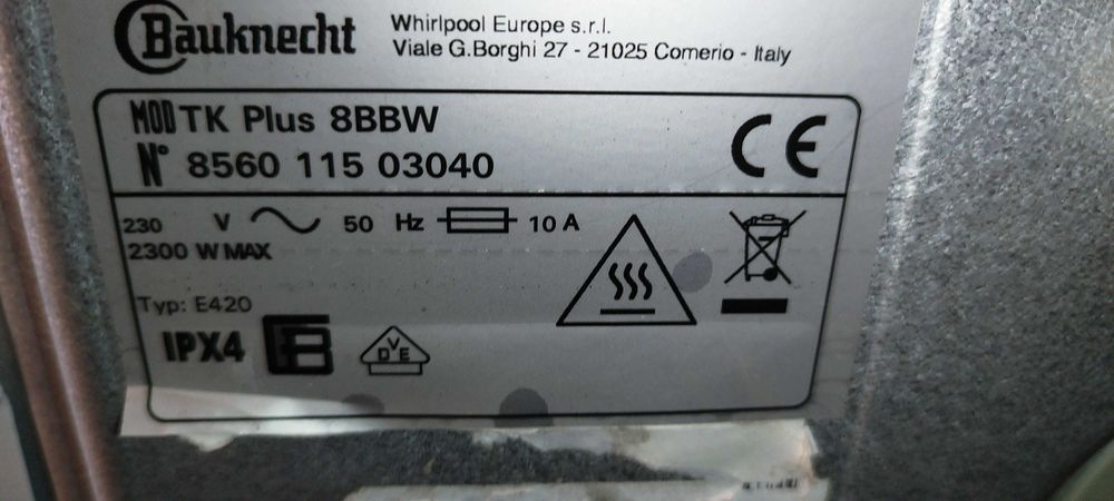 Сушилня Bauknecht  клас B 8 кг. внос от Германия