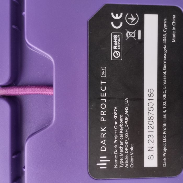 Клавиатура Dark project one