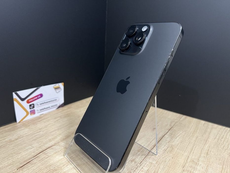 Iphone 16 Pro Max 512Gb Black Titanium Second-Hand 3 ani garanție, Tel