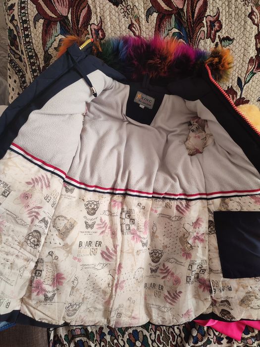 Детский пуховик на девочку б/у