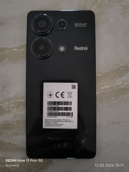 Redmi not 13 pro 8/256