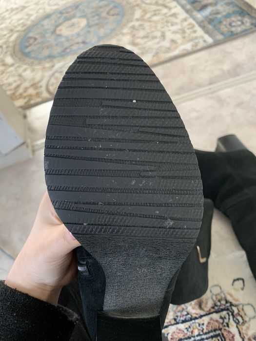 Зимние сапожки замшевые