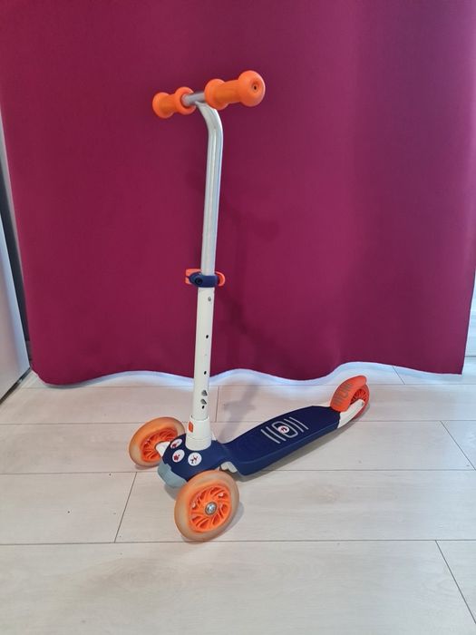 Trotinetă copii 3 roți Decathlon Albastru-Alb