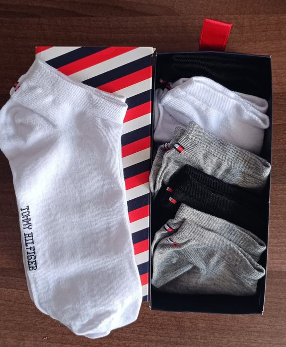 Set 6 Perechi Sosete Scurte Bumbac Unisex Tommy Hilfiger