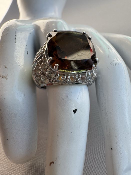 Inel din argint si cubic zirconia