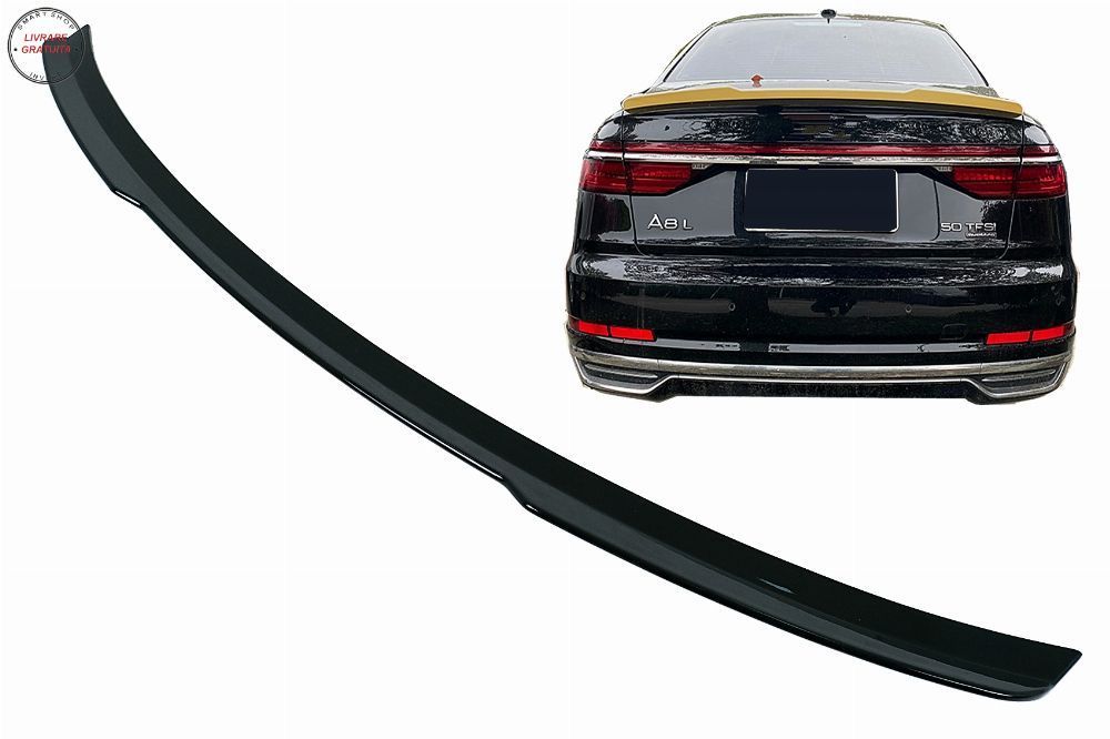 Eleron Portbagaj Audi A8 D5 4N Sedan (2018-2022) Negru Lucios- livrare gratuita