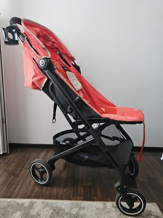 Carucior 2in1 CYBEX Beezy , 5 puncte, 0 luni+, Hibiscus Red