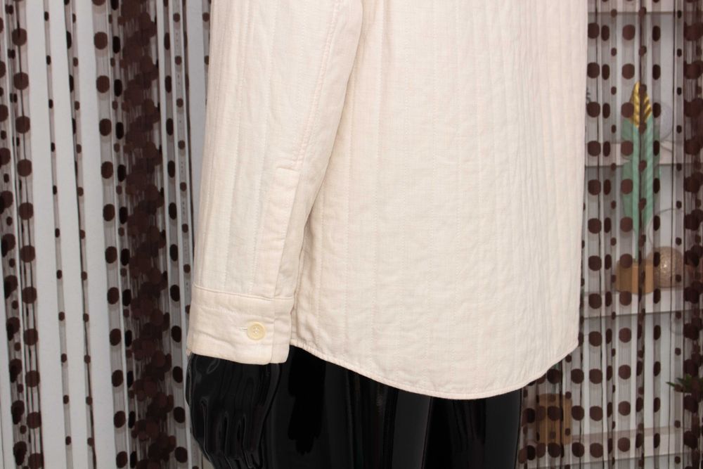 COS оригинално мъжко яке тип риза бежово подплатено М