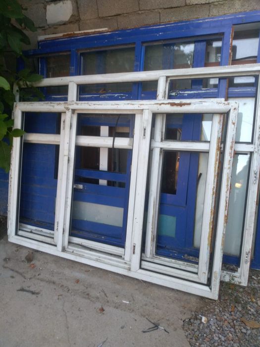 Бу пластиковые окна дверь решотка