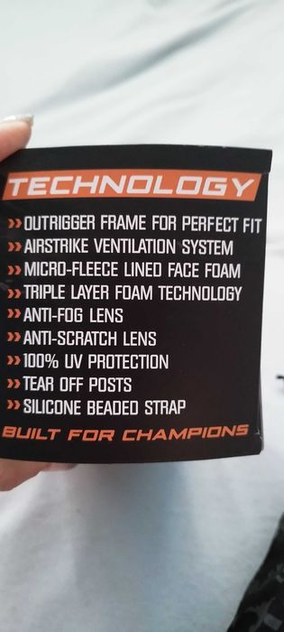 Очила Raven Sniper Crew MX black – blue mirror